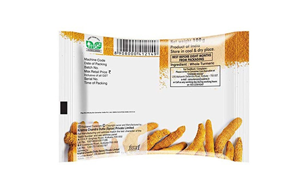 Cookme Turmeric Powder Haldi    Pack  100 grams